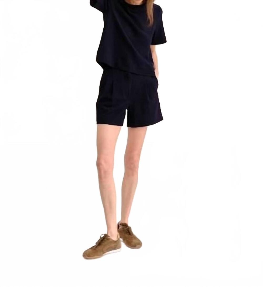 NEW CARTOLINA NANTUCKET chloe top in dark navy